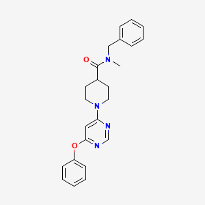 N-benzyl-N-methyl-1-(6-phenoxypyrimidin-4-yl)piperidine-4-carboxamide