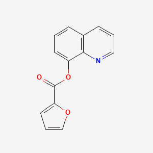 molecular formula C14H9NO3 B2799363 喹啉-8-基呋喃-2-甲酸酯 CAS No. 18060-51-0