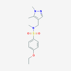 N-[(1,5-dimethyl-1H-pyrazol-4-yl)methyl]-4-ethoxy-N-methylbenzenesulfonamide