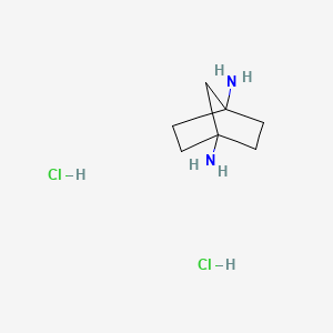 molecular formula C7H16Cl2N2 B2799394 Bicyclo[2.2.1]heptane-1,4-diamine dihydrochloride CAS No. 1818847-46-9; 6600-41-5