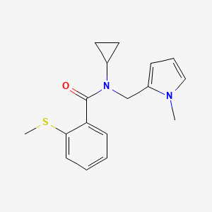 N-cyclopropyl-N-((1-methyl-1H-pyrrol-2-yl)methyl)-2-(methylthio)benzamide