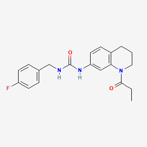 1-(4-Fluorobenzyl)-3-(1-propionyl-1,2,3,4-tetrahydroquinolin-7-yl)urea