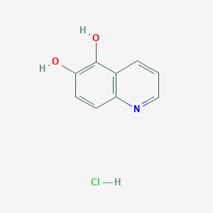 molecular formula C9H8ClNO2 B2799415 Quinoline-5,6-diol;hydrochloride CAS No. 2287290-48-4