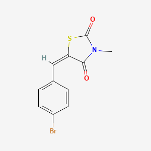 (5E)-5-[(4-bromophenyl)methylidene]-3-methyl-1,3-thiazolidine-2,4-dione