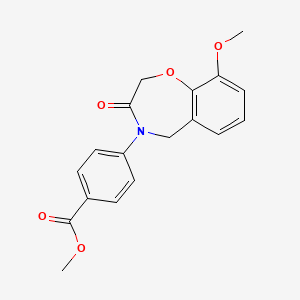 methyl 4-(9-methoxy-3-oxo-2,3-dihydro-1,4-benzoxazepin-4(5H)-yl)benzoate