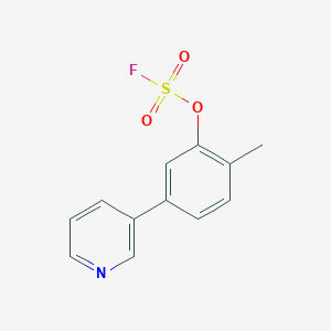 molecular formula C12H10FNO3S B2799468 3-(3-Fluorosulfonyloxy-4-methylphenyl)pyridine CAS No. 2411312-83-7