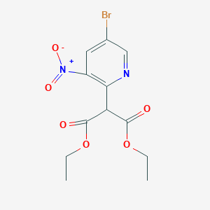 Diethyl (5-bromo-3-nitropyridin-2-yl)propanedioate
