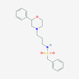 1-phenyl-N-(3-(2-phenylmorpholino)propyl)methanesulfonamide