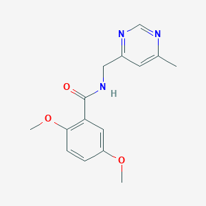 2,5-dimethoxy-N-((6-methylpyrimidin-4-yl)methyl)benzamide