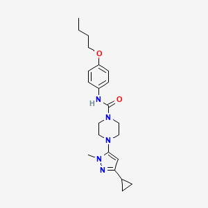 N-(4-butoxyphenyl)-4-(3-cyclopropyl-1-methyl-1H-pyrazol-5-yl)piperazine-1-carboxamide