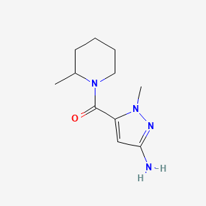 1-methyl-5-[(2-methylpiperidin-1-yl)carbonyl]-1H-pyrazol-3-amine