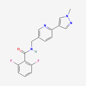 2,6-difluoro-N-((6-(1-methyl-1H-pyrazol-4-yl)pyridin-3-yl)methyl)benzamide