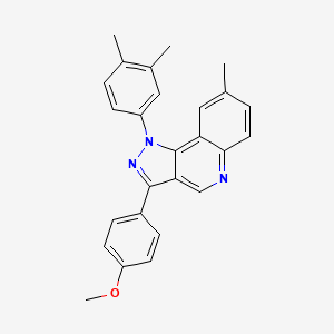 1-(3,4-dimethylphenyl)-3-(4-methoxyphenyl)-8-methyl-1H-pyrazolo[4,3-c]quinoline