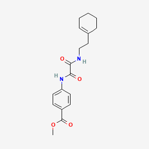 Methyl 4-[[2-[2-(cyclohexen-1-yl)ethylamino]-2-oxoacetyl]amino]benzoate