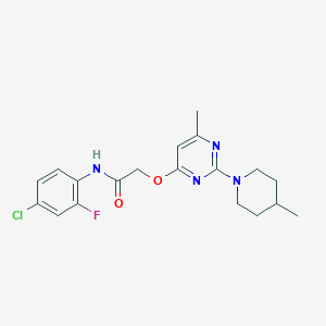4-(3-methoxyphenyl)-2-[(4-methylpiperidin-1-yl)carbonyl]-4H-1,4-benzothiazine 1,1-dioxide
