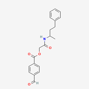 [2-Oxo-2-(4-phenylbutan-2-ylamino)ethyl] 4-formylbenzoate