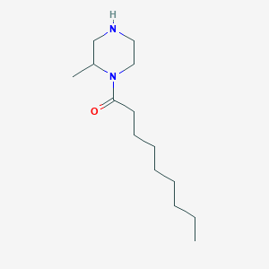 molecular formula C14H28N2O B2799533 1-(2-Methylpiperazin-1-yl)nonan-1-one CAS No. 1240577-57-4