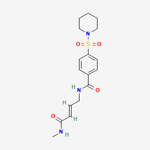 (2E)-N-methyl-4-{[4-(piperidine-1-sulfonyl)phenyl]formamido}but-2-enamide