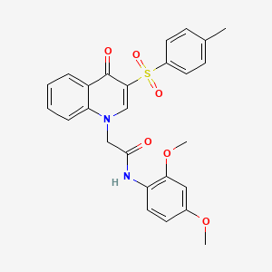 N-(2,4-dimethoxyphenyl)-2-[3-(4-methylbenzenesulfonyl)-4-oxo-1,4-dihydroquinolin-1-yl]acetamide