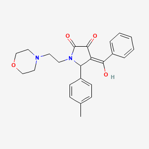 3-hydroxy-5-(4-methylphenyl)-1-[2-(morpholin-4-yl)ethyl]-4-(phenylcarbonyl)-1,5-dihydro-2H-pyrrol-2-one