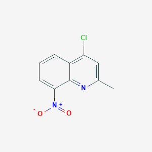 molecular formula C10H7ClN2O2 B2799599 4-氯-2-甲基-8-硝基喹啉 CAS No. 56983-07-4