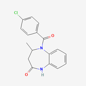 5-(4-chlorobenzoyl)-4-methyl-3,4-dihydro-1H-1,5-benzodiazepin-2-one