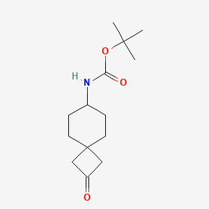 molecular formula C14H23NO3 B2799605 叔丁基 (2-氧代螺[3.5]壬烷-7-基)氨基甲酸酯 CAS No. 1440962-35-5