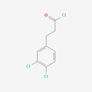 molecular formula C9H7Cl3O B2799611 3-(3,4-Dichlorophenyl)propionic acid chloride CAS No. 90273-67-9