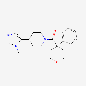[4-(3-Methylimidazol-4-yl)piperidin-1-yl]-(4-phenyloxan-4-yl)methanone
