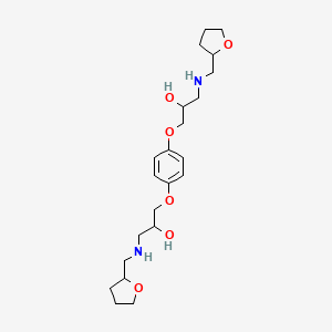 1-[4-[2-Hydroxy-3-(oxolan-2-ylmethylamino)propoxy]phenoxy]-3-(oxolan-2-ylmethylamino)propan-2-ol