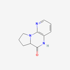 molecular formula C10H11N3O B2799642 6a,7,8,9-四氢吡啶并[3,2-e]吡咯并[1,2-a]吡嗪-6(5H)-酮 CAS No. 91622-91-2