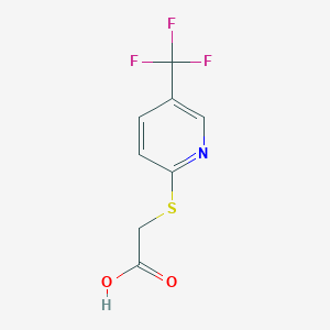 molecular formula C8H6F3NO2S B2799644 {[5-(三氟甲基)吡啶-2-基]硫基}乙酸 CAS No. 244006-15-3