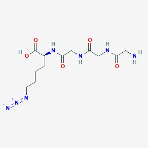 (2S)-2-[[2-[[2-[(2-Aminoacetyl)amino]acetyl]amino]acetyl]amino]-6-azidohexanoic acid