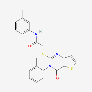 N-(3-methylphenyl)-2-{[3-(2-methylphenyl)-4-oxo-3,4-dihydrothieno[3,2-d]pyrimidin-2-yl]sulfanyl}acetamide