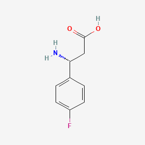 molecular formula C9H10FNO2 B2799685 (R)-3-Amino-3-(4-fluoro-phenyl)-propionic acid CAS No. 151911-23-8; 151911-33-0
