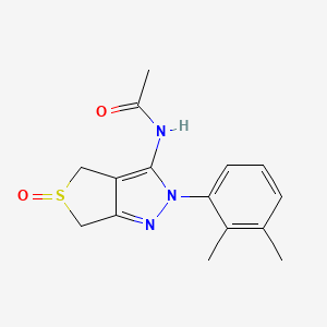 N-[2-(2,3-dimethylphenyl)-5-oxo-4,6-dihydrothieno[3,4-c]pyrazol-3-yl]acetamide