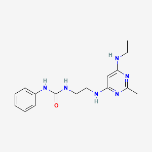 1-(2-((6-(Ethylamino)-2-methylpyrimidin-4-yl)amino)ethyl)-3-phenylurea