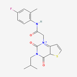 molecular formula C19H20FN3O3S B2799713 N-(4-fluoro-2-methylphenyl)-2-[3-(2-methylpropyl)-2,4-dioxo-1H,2H,3H,4H-thieno[3,2-d]pyrimidin-1-yl]acetamide CAS No. 1260916-05-9