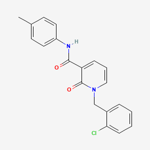 molecular formula C20H17ClN2O2 B2799714 1-(2-氯苄基)-2-氧代-N-(对甲苯基)-1,2-二氢吡啶-3-甲酰胺 CAS No. 946303-64-6