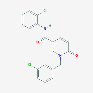 N-(2-chlorophenyl)-1-[(3-chlorophenyl)methyl]-6-oxopyridine-3-carboxamide