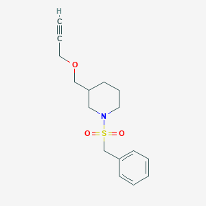 1-(Benzylsulfonyl)-3-((prop-2-yn-1-yloxy)methyl)piperidine