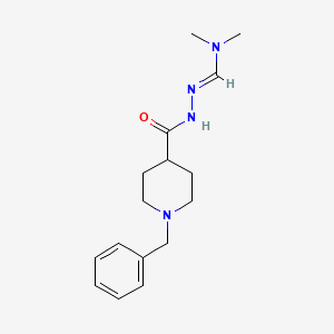1-benzyl-N-[(E)-dimethylaminomethylideneamino]piperidine-4-carboxamide