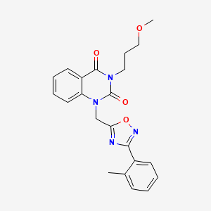3-(3-methoxypropyl)-1-((3-(o-tolyl)-1,2,4-oxadiazol-5-yl)methyl)quinazoline-2,4(1H,3H)-dione