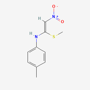 4-methyl-N-[1-(methylsulfanyl)-2-nitrovinyl]aniline