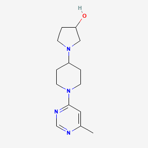 1-[1-(6-Methylpyrimidin-4-yl)piperidin-4-yl]pyrrolidin-3-ol