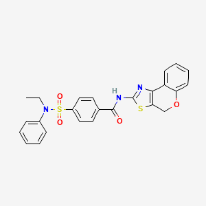 molecular formula C25H21N3O4S2 B2799769 N-(4H-咯色诺[4,3-d]噻唑-2-基)-4-(N-乙基-N-苯基磺酰基)苯甲酰胺 CAS No. 864939-32-2