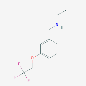 Ethyl[3-(2,2,2-trifluoroethoxy)benzyl]amine