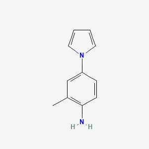 molecular formula C11H12N2 B2799793 2-methyl-4-(1H-pyrrol-1-yl)aniline CAS No. 946762-84-1