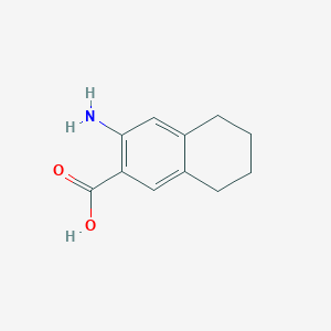 molecular formula C11H13NO2 B027998 3-氨基-5,6,7,8-四氢萘-2-羧酸 CAS No. 104877-13-6
