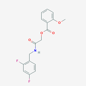 2-((2,4-Difluorobenzyl)amino)-2-oxoethyl 2-methoxybenzoate